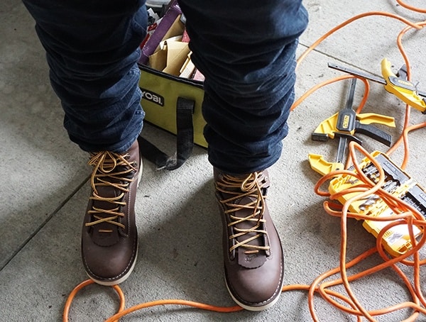 Mens Wedge Danner Work Boots Quarry Brown Alloy Toe