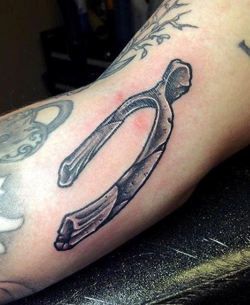 Mens Wishbone Arm Tattoo