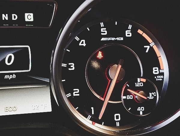 Mercedes Benz G63 Dashboard With Engine Running