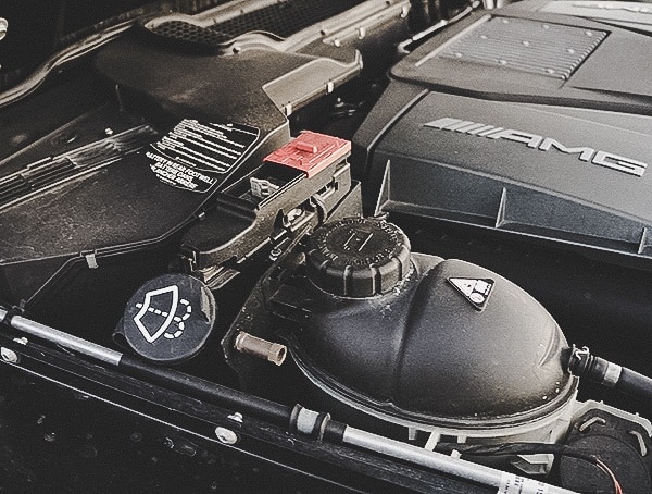 Mercedes G63 Amg Battery Connections Engine Bay