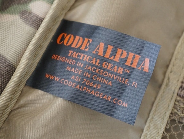 Mercury Tactical Recon Backpack Inner Tag