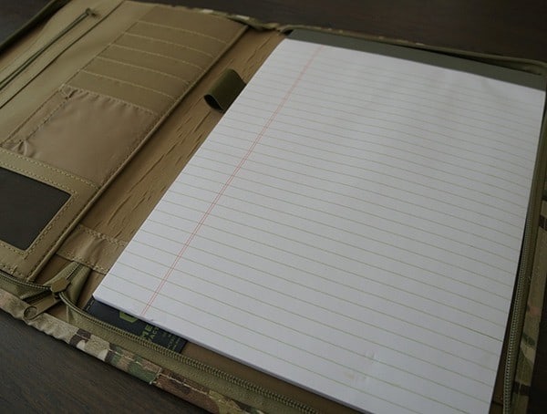 Mercury Tactical Zippered Padfolio Writing Pad