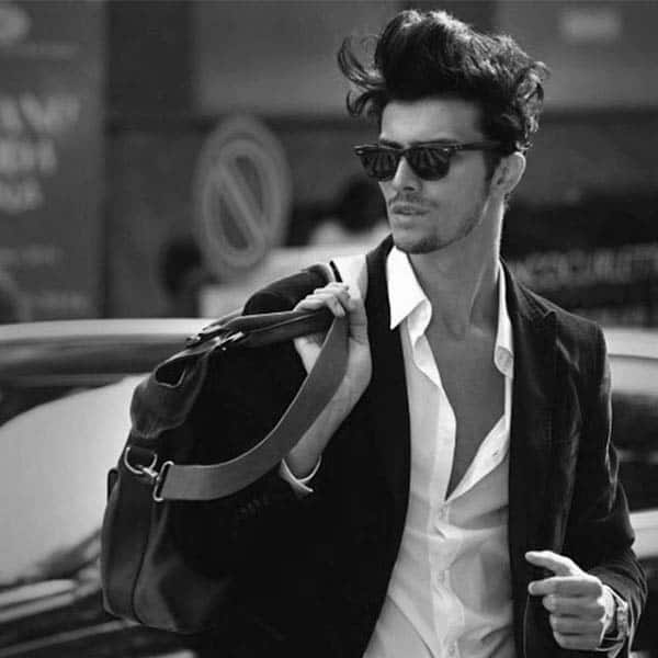 Messy Guys Medium Long Hair Style Ideas