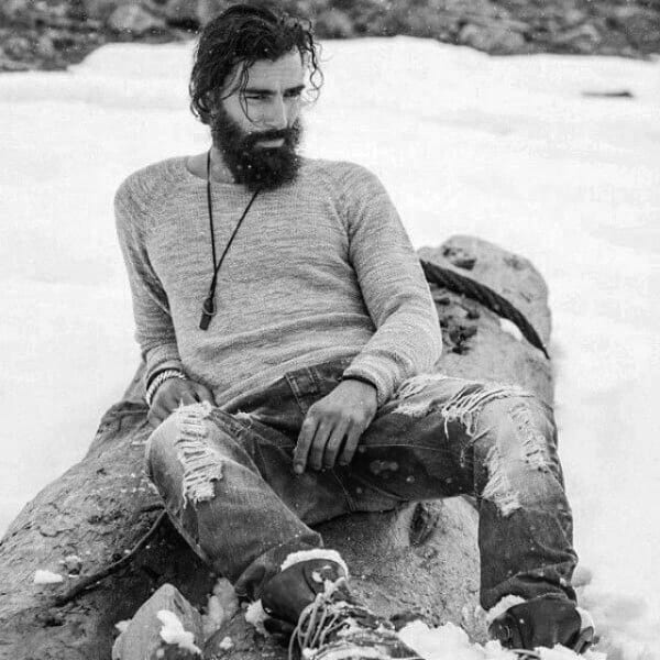 Messy Hipster Men Hair Long