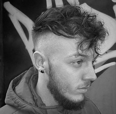 Messy Mens Medium Undercut Haircuts
