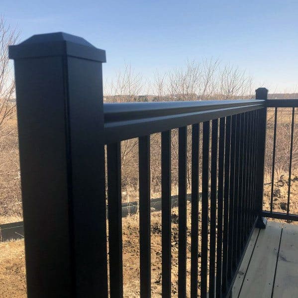vinyl steel railing