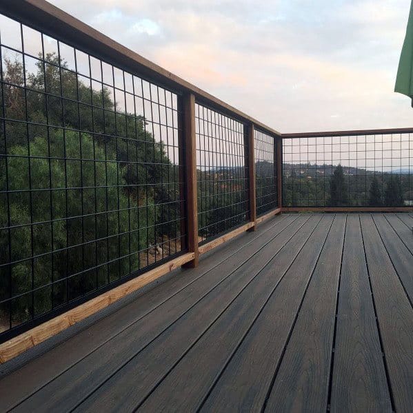 mesh wire metal railing