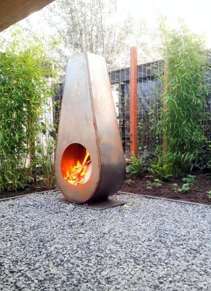 Metal Fire Pit Fireplace Design Inspiration