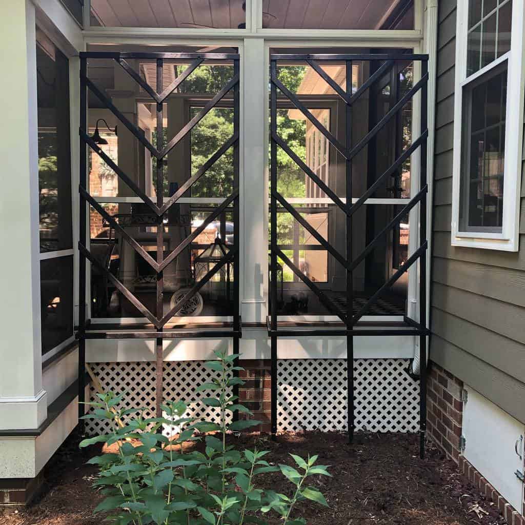 metal garden trellis small garden