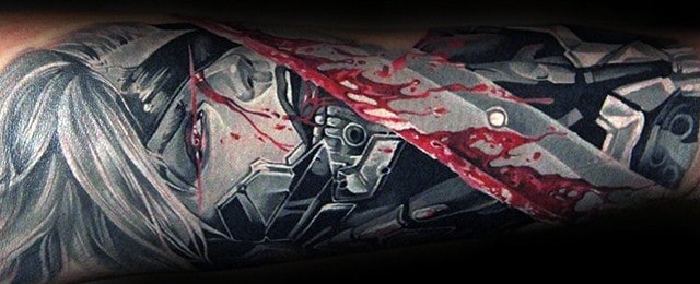 Metal Gear Tattoo Designs For Men