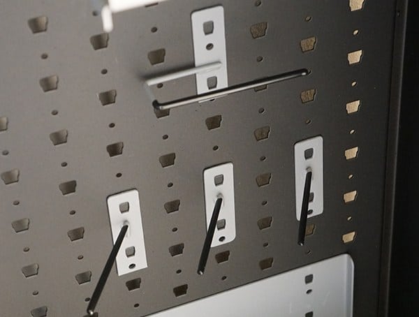 Metal Gun Locker With Pistol Barrel Hangers