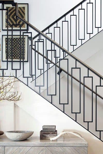 metal pattern home stair railing