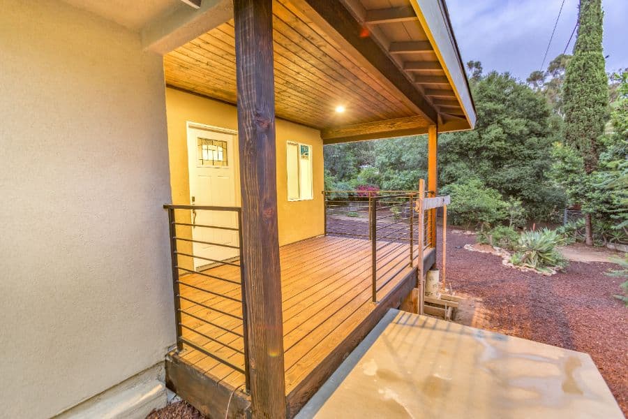 metal porch railing front deck 