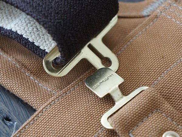 Metal Suspender Closure Carhartt Quilt Lined Zip To Thigh Bib Overalls