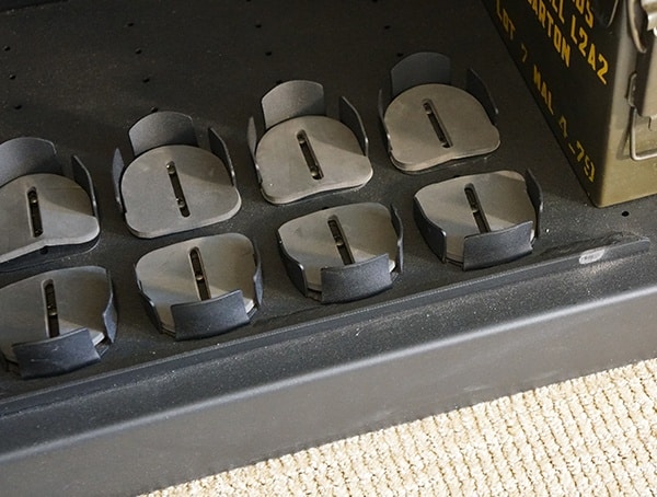 Metal Weapon Storage Locker Bottom Rifle Pads