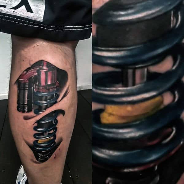 Metallic Shiny Coiled Manly Tattoo