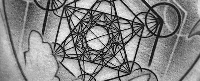 Metatrons Cube Tattoo Designs For Men