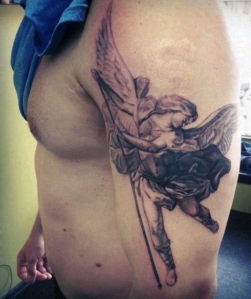 Michael Angle Tattoo For Men On Arm