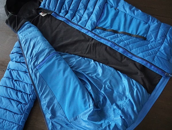 Mid Layer Mens Blackyak Bakosi Jacket In Snorkel Blue Interior Look