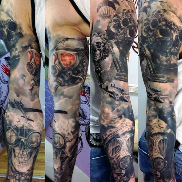Military Memorial Tattoo For Men