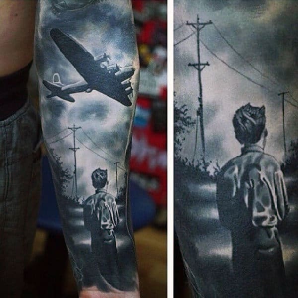 Realistic Military Tattoo Ideas For Men