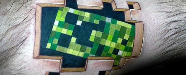 Minecraft Tattoo Designs For Men