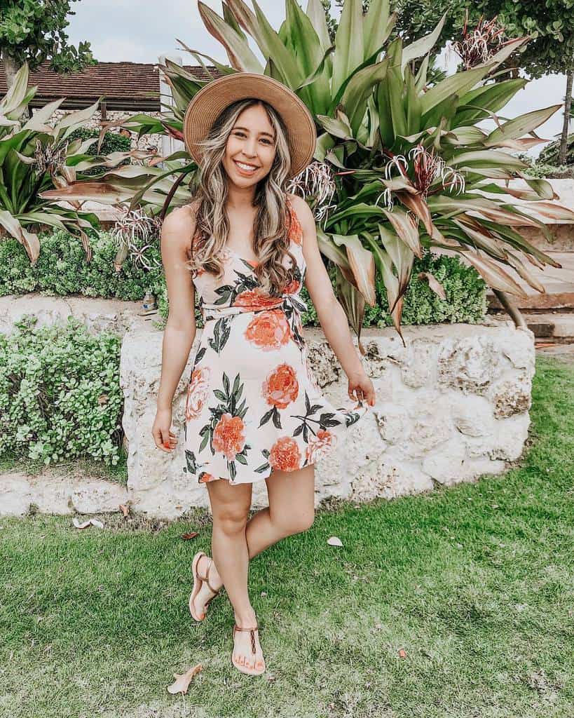 Mini Floral Dress Outfit