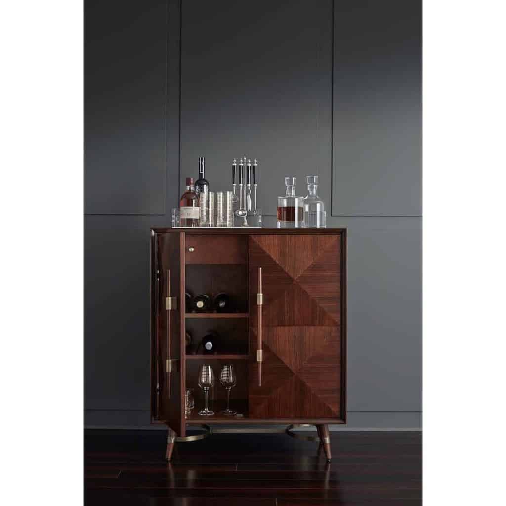 elegant mini liquor cabinet
