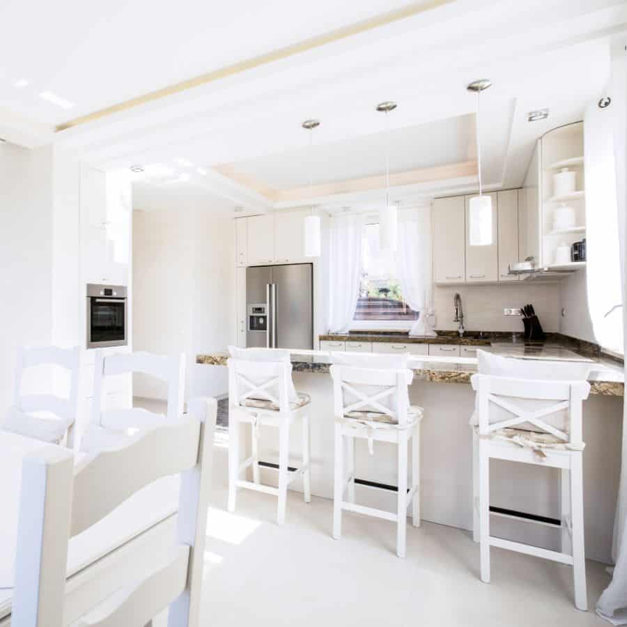 white minimalist kitchen