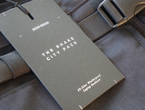 Mission Workshop The Rhake Backpack Tag