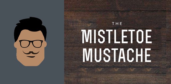 Mistletoe Mustache Styles