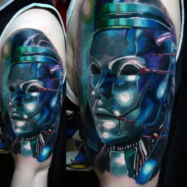 modern 3d realistic final fantasy mens arm tattoos