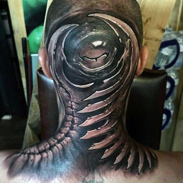 Modern Back Of Head Insane Guys Tattoos