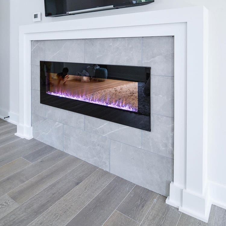 electric fireplace white fireplace surround