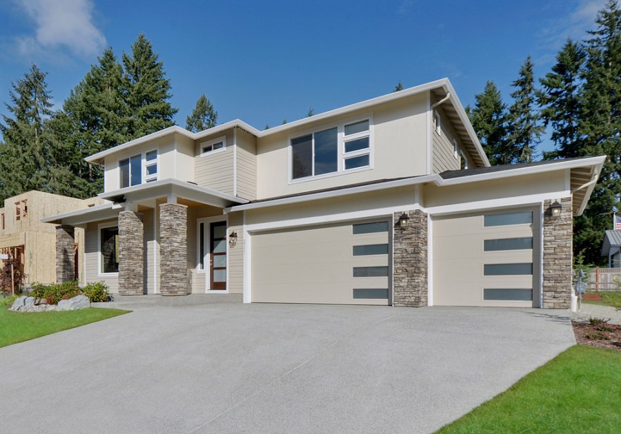 modern side glass panel 