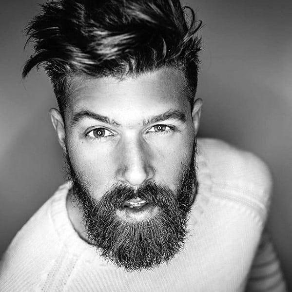 Modern Undrecut Hair with Medium Size Beard