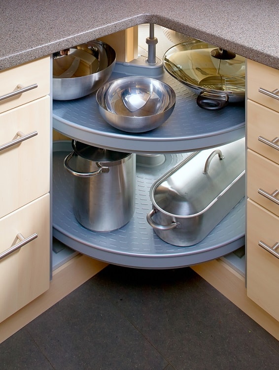 modern lazy susan cabinet