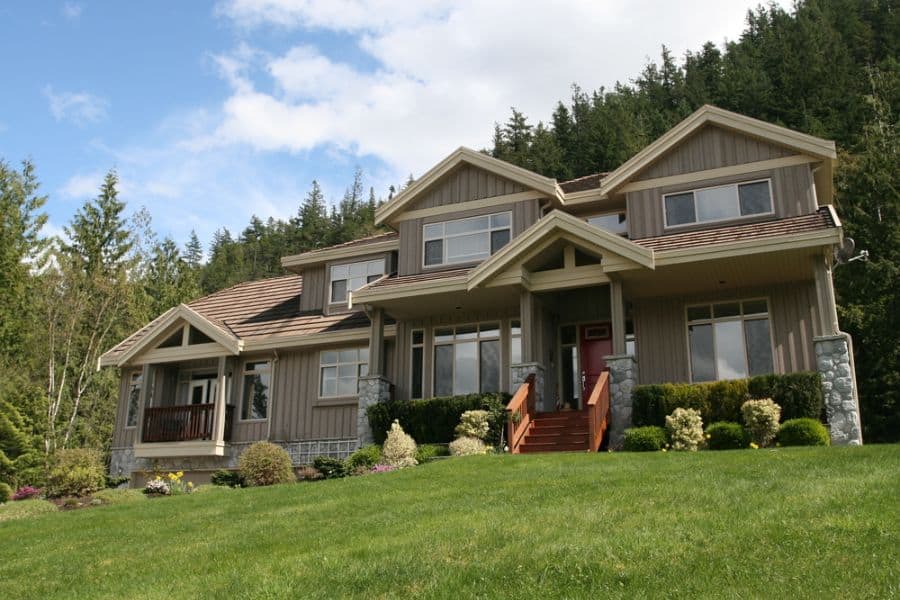 modern multilevel craftsman style home