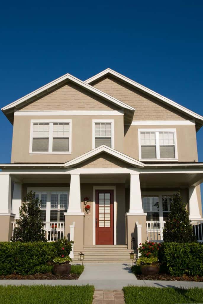 modern craftsman style home cream