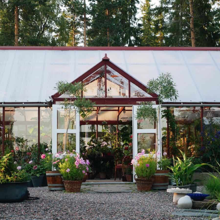 massive modern greenhouse