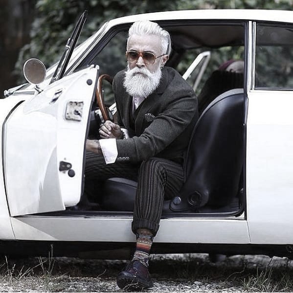 Modern Grey Beard Style Ideas For Guys