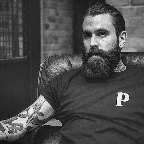 Modern Guys Slicked Back Hair