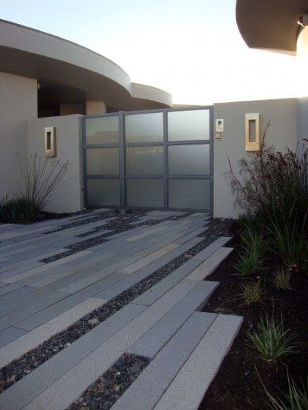 concrete plank driveway