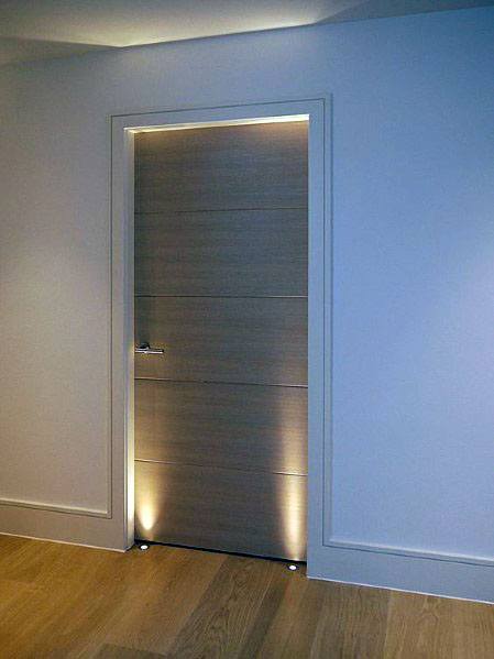 Modern Interior Ideas For Door Trims With Led Lighting Accents
