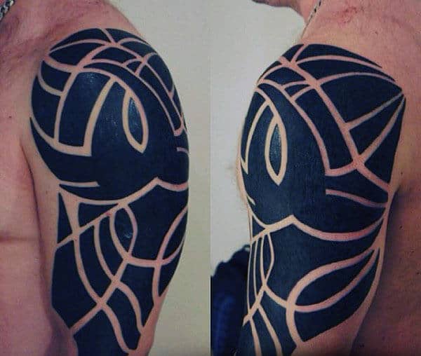 Modern Mens Arm Tribal Tattoos Inspiration