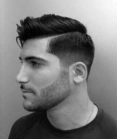 Modern Mens Hard Part Haircut With Low Fade