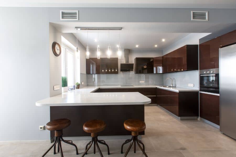 luxury open modern kitchen