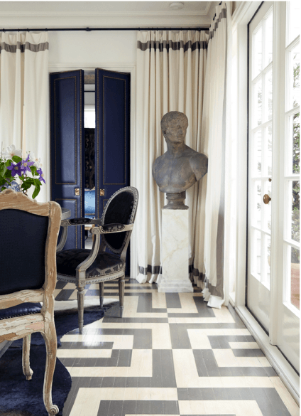 Modern Pattern Interior Designs Painted Floor