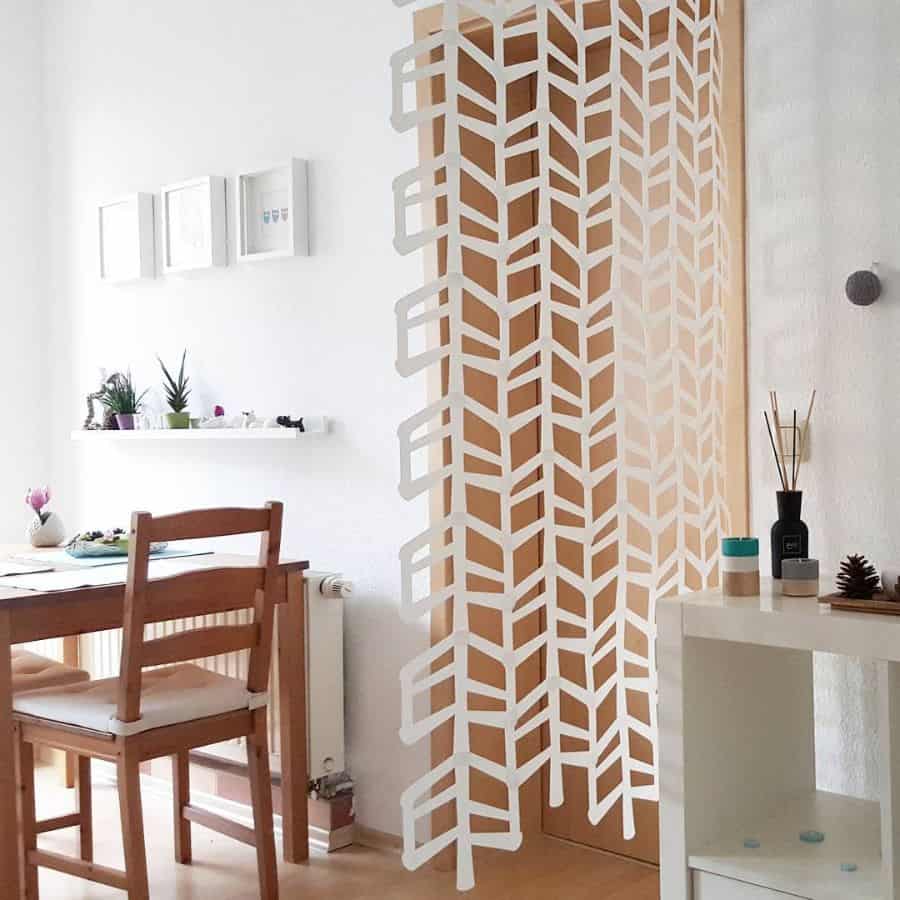 modern white room divider