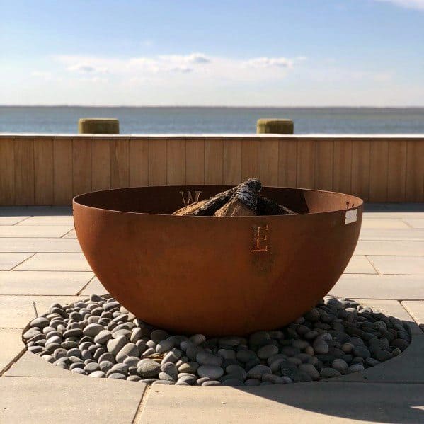 Modern Round Home Ideas Steel Fire Pits